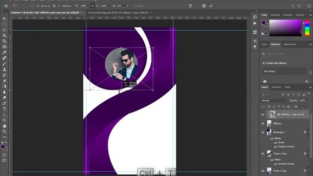 Professional Id Card Design in Adobe Photoshop смотреть онлайн