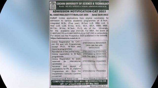 THE MOST WAITED DAY BEGINS |ADMISSION FOR CUSAT STARTED | CUSAT CAT EXAM 2023 | TAMIL | MANI_vs_MAN смотреть онлайн