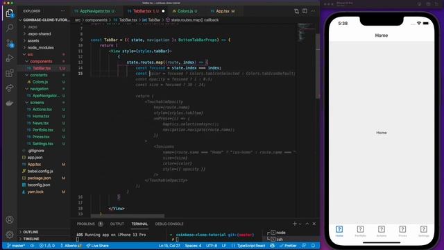 Coinbase Clone React Native Expo, Redux, Coinbase API, Navigation смотреть онлайн