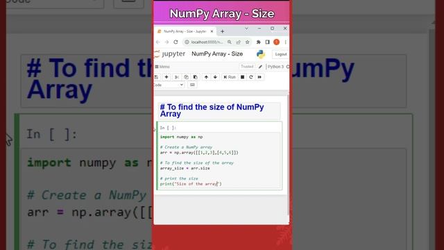 4 - How to find Size of Numpy Array | NumPy Coding смотреть онлайн