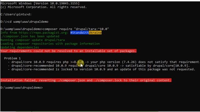 Fix Composer Error - php version does not satisfy that requirement смотреть онлайн