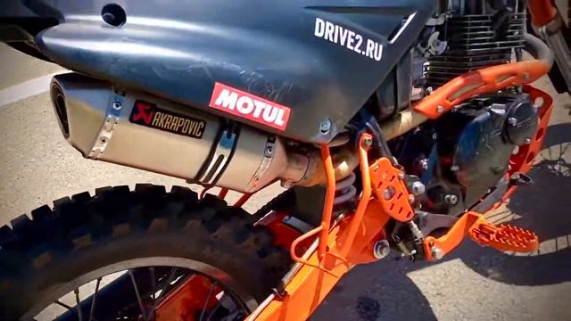 Baltmotors Enduro 200 звук Akrapovic Китай