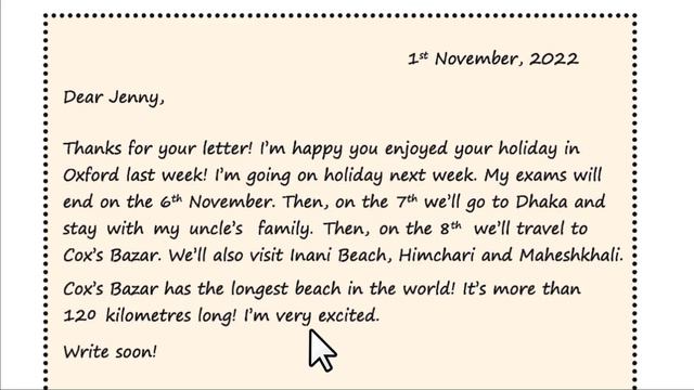 Class 4 English | Unit 38 | Lessons 1-3 | A Holiday Letter смотреть онлайн