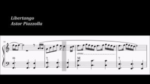 Libertango accordion with sheet music