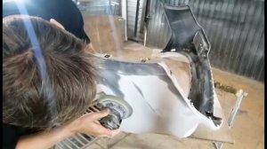 Как запаять бампер и заклеить стекловолокном!