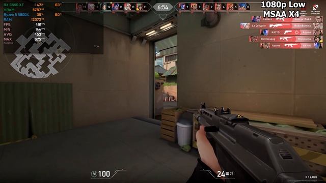 RX 6650 XT : VALORANT - Low Settings ft Ryzen5 5600X смотреть онлайн