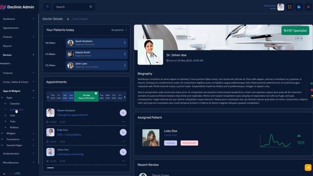 Bootstrap 5 Admin Dashboard Medical with Responsive UI Kit – Doclinic смотреть онлайн