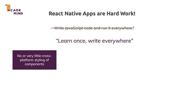 React Native Apps Are Hard Work! смотреть онлайн