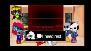 Undertale react to horror sans