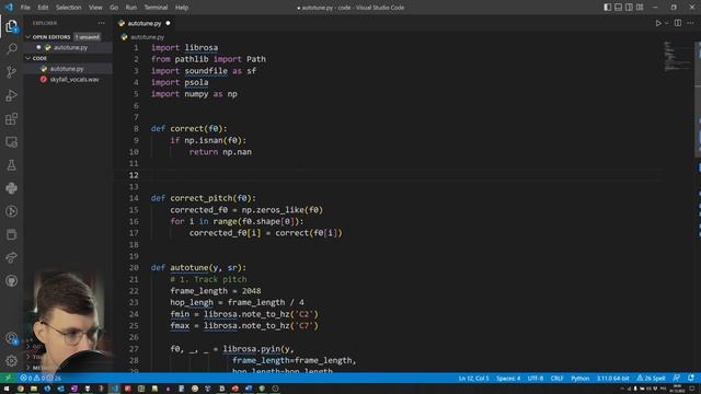 How To Auto-Tune Your Voice with Python [AudioFX #013] смотреть онлайн