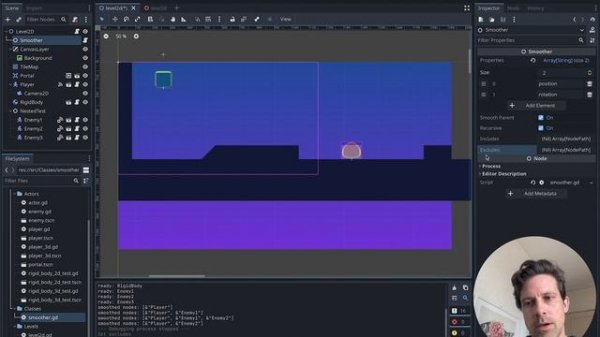 Godot Smoother Node for physics interpolation