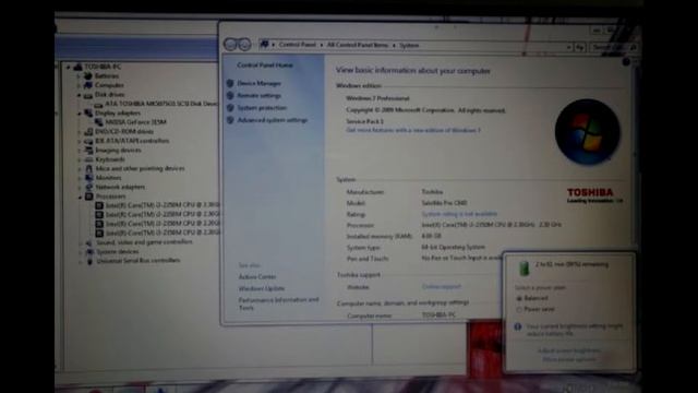 TOSHIBA Satellite C640 i3-2310M 2.10GHz NVIDIA GeForce GT 315M จอ14นิ้ว смотреть онлайн
