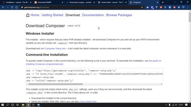 02 Laravel 8 - Persiapan dan Install Composer смотреть онлайн
