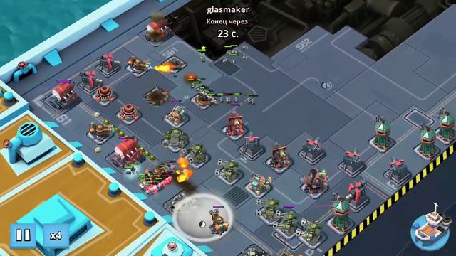 Boom Beach Warships Season 7 (23 ранг микс ищейки горы солдаты деды)