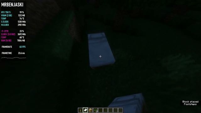 Minecraft with Sildur's Vibrant Shaders on GTX 750 Ti and I7 3770 (OptiFine 1.20.1) смотреть онлайн