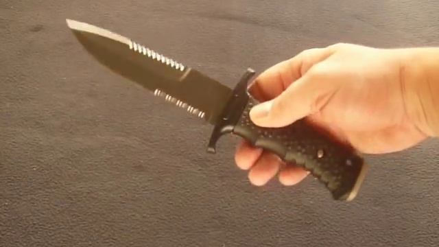 G6995 GERBER SILVER TRIDENT SAWBACK BLACK SERRATED смотреть онлайн