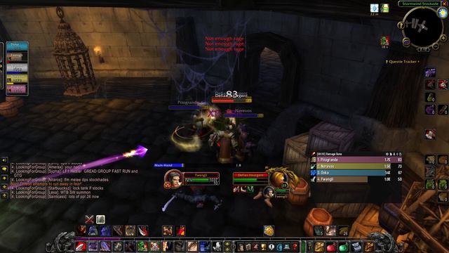 first dungeon of phase 2! WoW Classic SoD level 25 protection warrior pve The Stockades смотреть онлайн