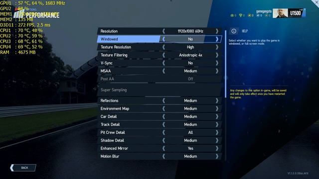 Project Cars 2 i5 7300HQ GTX 1050 8GB RAM (All Settings Tested) смотреть онлайн