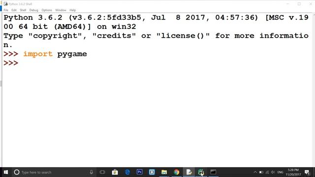 PyGame Basics and Installation смотреть онлайн