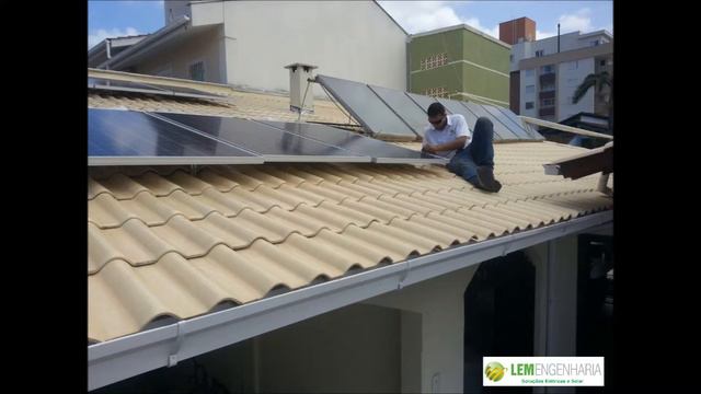 Instalação de Sistema Solar Fotovoltaica On-Grid - LEM Engehnaria смотреть онлайн