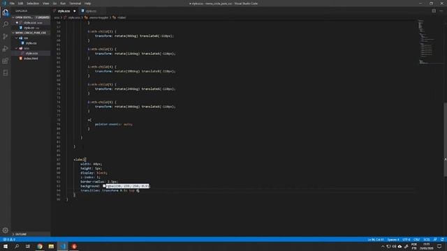 Circle Menu using HTML and CSS 3, SASS | Tutorial for Beginners смотреть онлайн