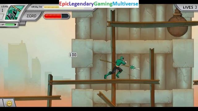 Power Rangers Super Samurai The Construction Zone Level WalkThrough Gameplay Part #1 смотреть онлайн