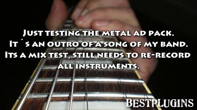 Metal song test with Metal Ad Pack (Addictive drums) смотреть онлайн
