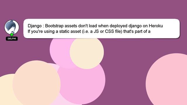 Django : Bootstrap assets don't load when deployed django on Heroku смотреть онлайн
