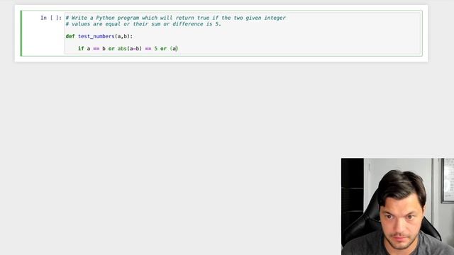How to calculate Integer values are equal or their sum or difference is 5 - Python Practice смотреть онлайн