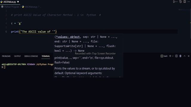 Python Programs Examples || Program - 11 || ASCII Value Find смотреть онлайн