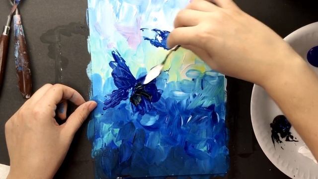 КАРТИНА МАСТИХИНОМ • Как нарисовать абстрактную картину без опыта • Рисование для начинающих смотреть онлайн