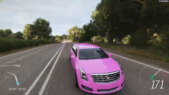 Forza Horizon 4 - 2013 Cadillac XTS Limousine - Car Show Speed Jump Crash Test . 1440p 60fps. смотреть онлайн