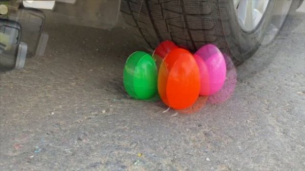 Experiment: Car vs Crushing Crunchy & Soft