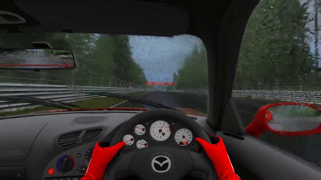 Assetto Corsa Mazda Rx-7 Rain FX смотреть онлайн