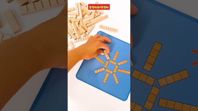 Игра-головоломка «ФИГУРНЫЙ РИСУНОК» 20 логических заданий с деревянными блоками БондиЛогика Bondibo