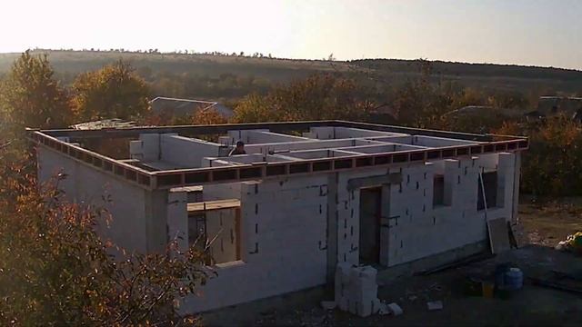Строительство дома из газобетона. Таймлапс видео, АртКонструкции смотреть онлайн