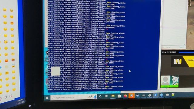a little Java test application, floating bouncing window смотреть онлайн