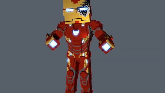Minecraft Iron Man Mark 50 Rig (Avengers Infinity War) (C4D) смотреть онлайн