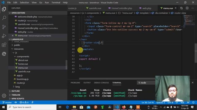 Master or mix routing in laravel and vue js | Laravel and Vue Router configer смотреть онлайн