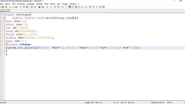 lec 5 java in hindi (identifiers variables practicals) смотреть онлайн