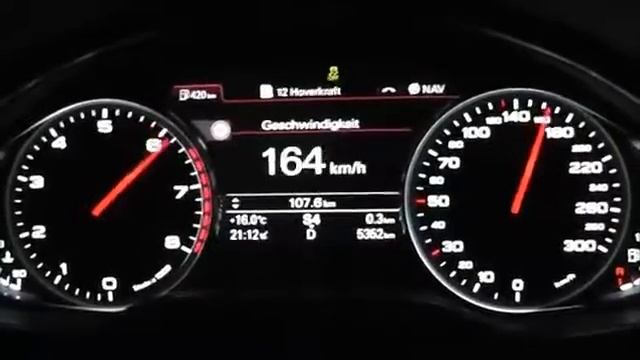 Audi A8 L W12 6.3 500 PS 0-200 Km_h Acceleration Beschleunigung.