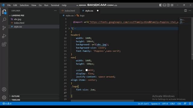 Simple Landing Page Design Using html css смотреть онлайн