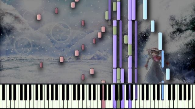 [Piano Duet] Touhou 16 - Illusionary White Traveller | Synthesia Tutorial | Arrangement смотреть онлайн