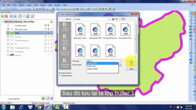 HƯỚNG DẪN TẠO ĐƯỜNG BO (Buffer) TRONG MAPINFO смотреть онлайн