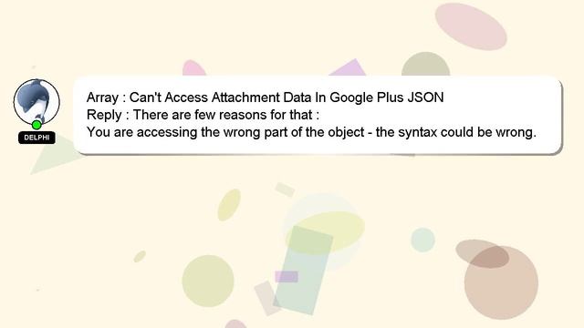 Array : Can't Access Attachment Data In Google Plus JSON смотреть онлайн