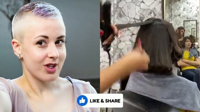 Haircut Stories -Emily Goes From Long Hair To Short Flat Top:Emily's Drastic Military Buzzcut Part2