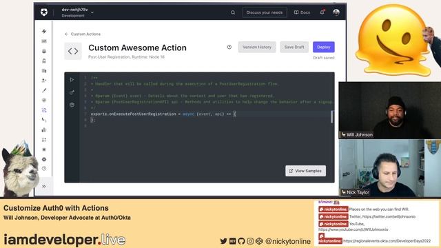 Customize Auth0 with Actions with Will Johnson, Developer Advocate at Auth0 смотреть онлайн