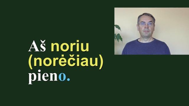 ЛИТОВСКИЙ ЯЗЫК - 3 УРОК - ГЛАГОЛ 'ХОТЕТЬ' (2) - Norėti смотреть онлайн