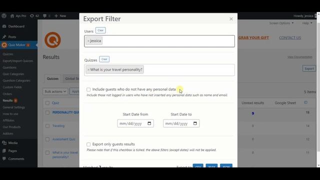 How to Export Results Page with WordPress Quiz Plugin смотреть онлайн