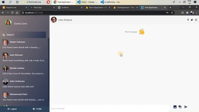#11 Build ReactJS Project Firebase Chat Application | Side Panel смотреть онлайн
